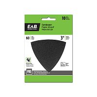 3&quot; x 60 Grit Sandpaper  (10 Pack) Professional Oscillating Accessory Recyclable 